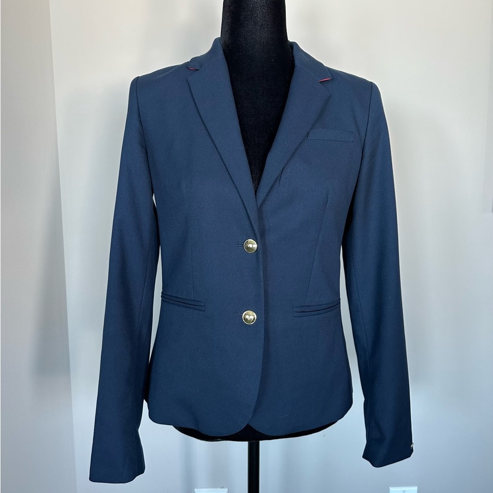 Tommy Hilfger Navy Blue Blazer with Gold Buttons